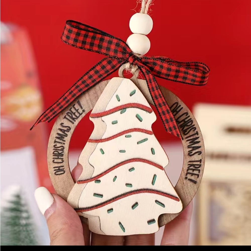🎄 OH CHRISTMAS TREE 🎄 Funny Little Debbie Christmas Tree cake style Ornament